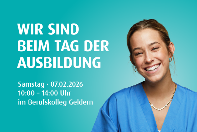 Geldern: Messeankündigung für den Tag der Ausbildung 2026.