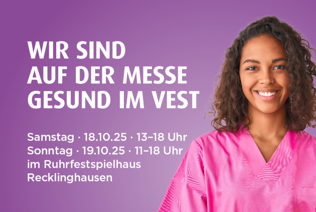 Dorsten: Einladung zur kostenfreien Messe Gesund im Vest in Recklinghausen.
