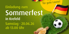 Krefeld: Einladung zum Sommerfest 2026.