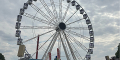 Krefeld: Riesenrad auf der Sprödentalkirmes.