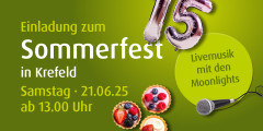 Krefeld: Einladung zum Sommerfest.